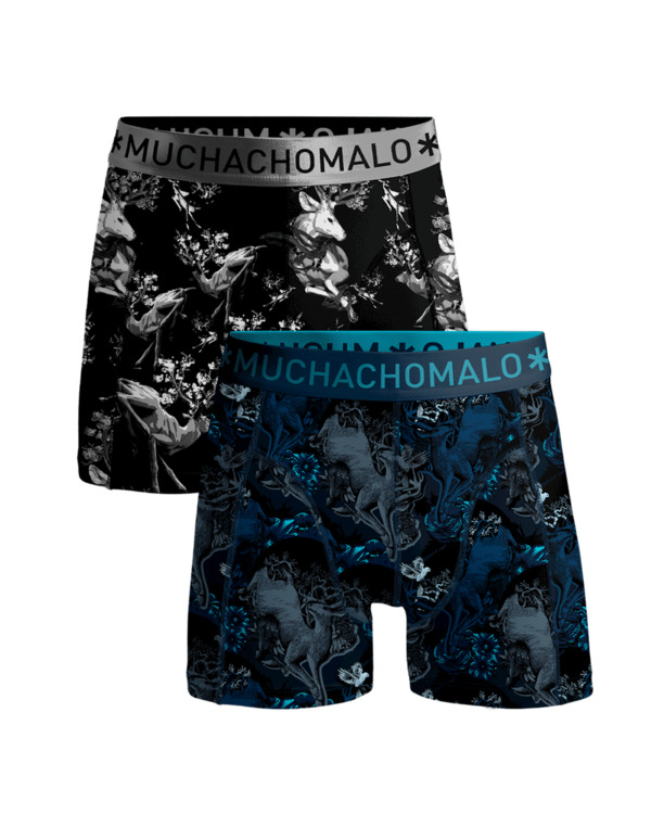 Heren 2-Pack Boxershorts Man Hert Print/Green