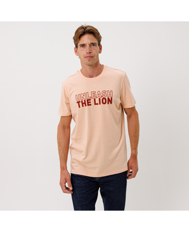 T-Shirt - Peach - Unleash The Lion