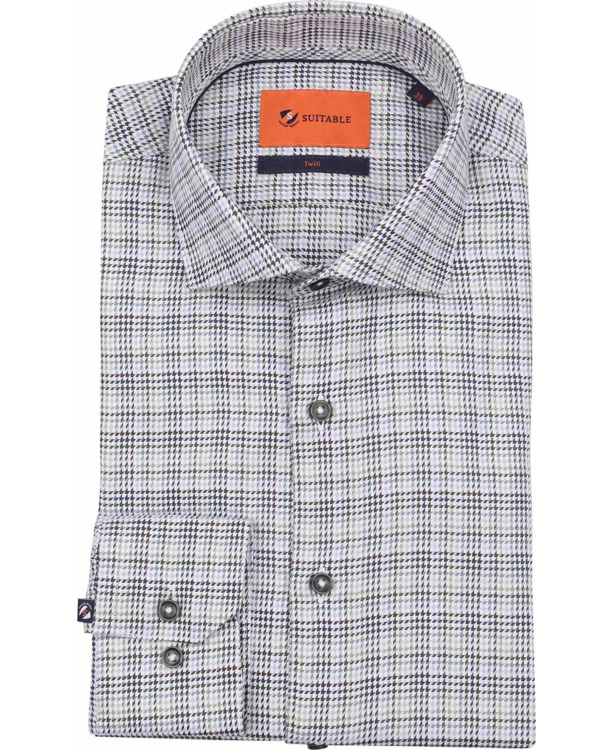 Suitable Overhemd Print Groen