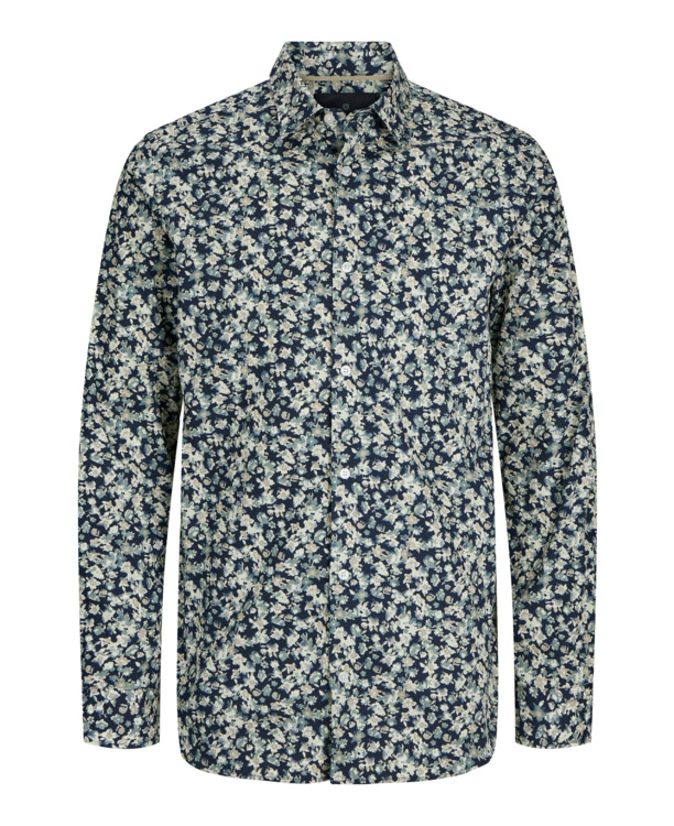 JPRBLALEEDS PRINT DOBBY L/S SHIRT L