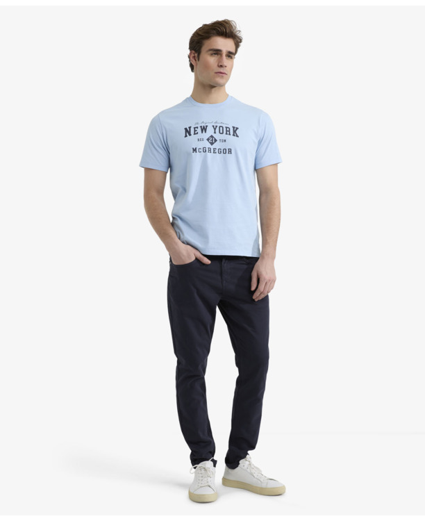New York T-shirt 100% Cotton Heren
