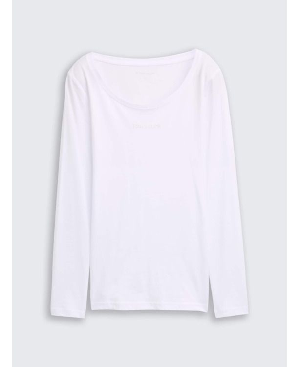 Shirt met lange letters en logo-opdruk