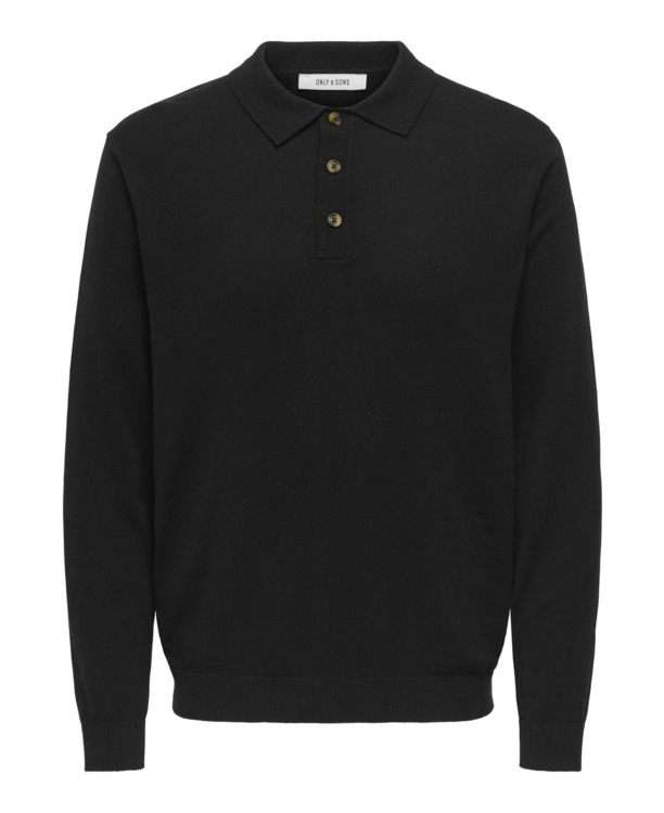 Polo met lange mouwen (L/S) met normale pasvorm Heren