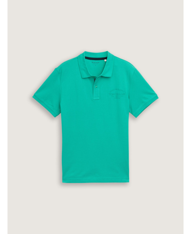 Basic poloshirt met opdruk logo