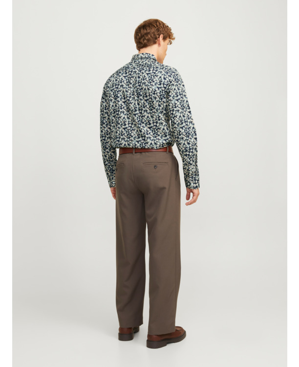 JPRBLALEEDS PRINT DOBBY L/S SHIRT L
