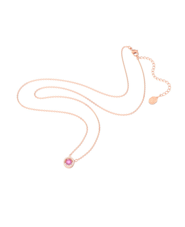 Una Sparkling Dc Pendant Rose Gold shiny Fancy Purple