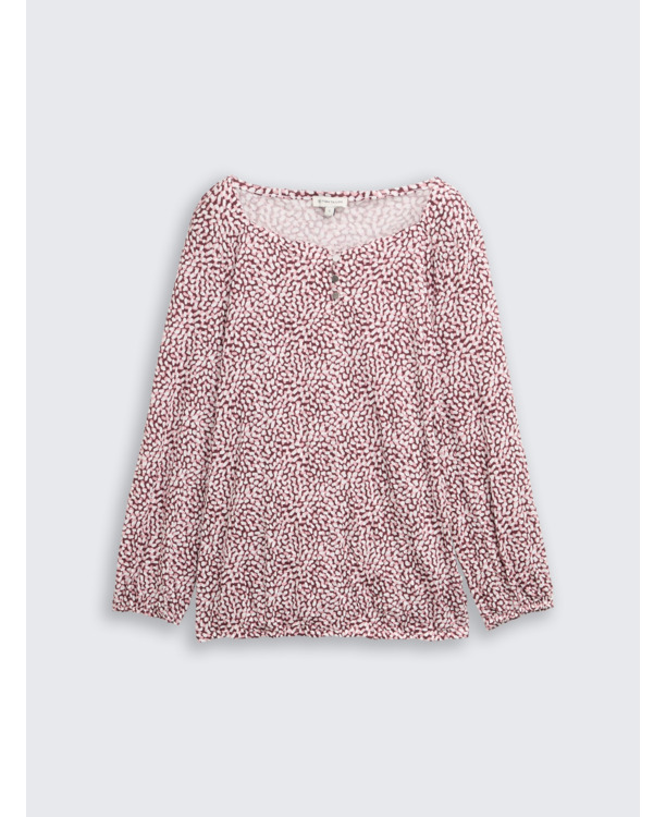 Gekruist blouse-overhemd met patroon