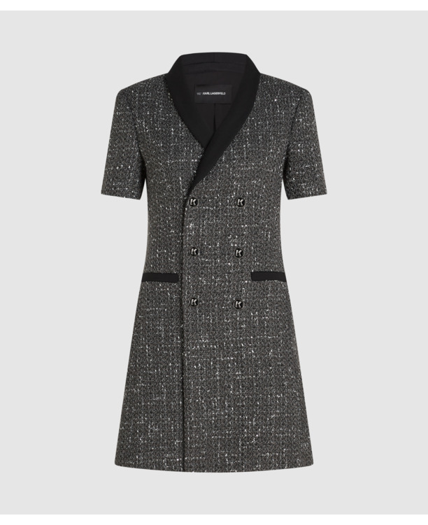 TAILORED BOUCLE BLAZER DRESS