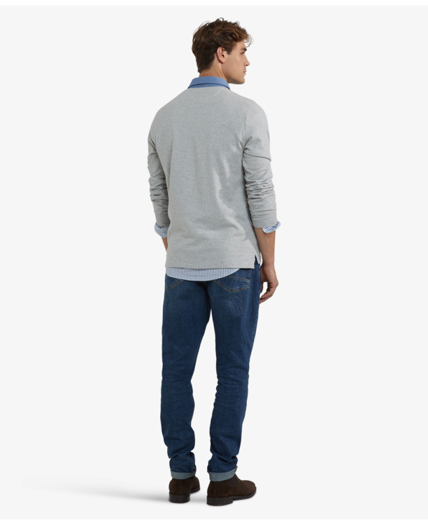 Solid Rugby 100% Cotton Heren