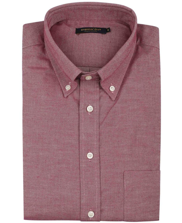 Steppin' Out Overhemd Twill Rood