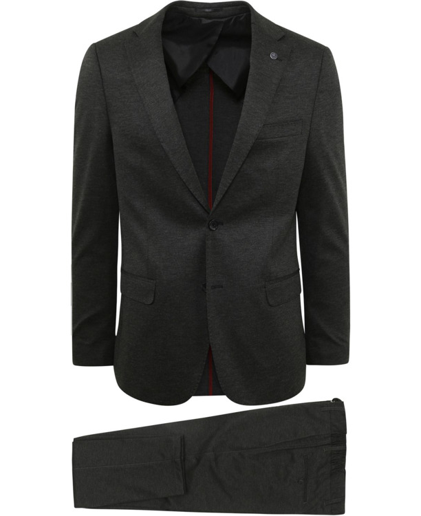 Suitable Kostuum Albatros Melange Antraciet