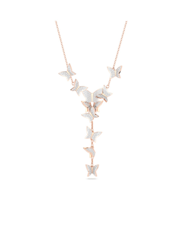 Idyllia Lilia Necklace Rose Gold shiny Crystal