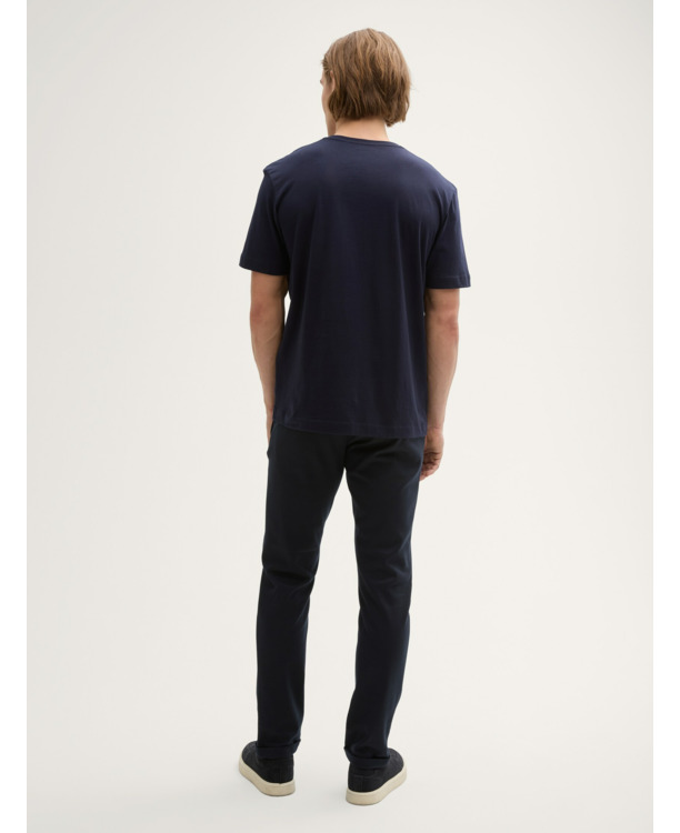 Basic T-shirt met V-hals