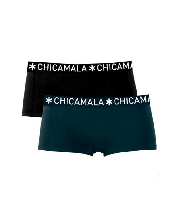 Meisjes 2-pack Boxer Shorts Effen