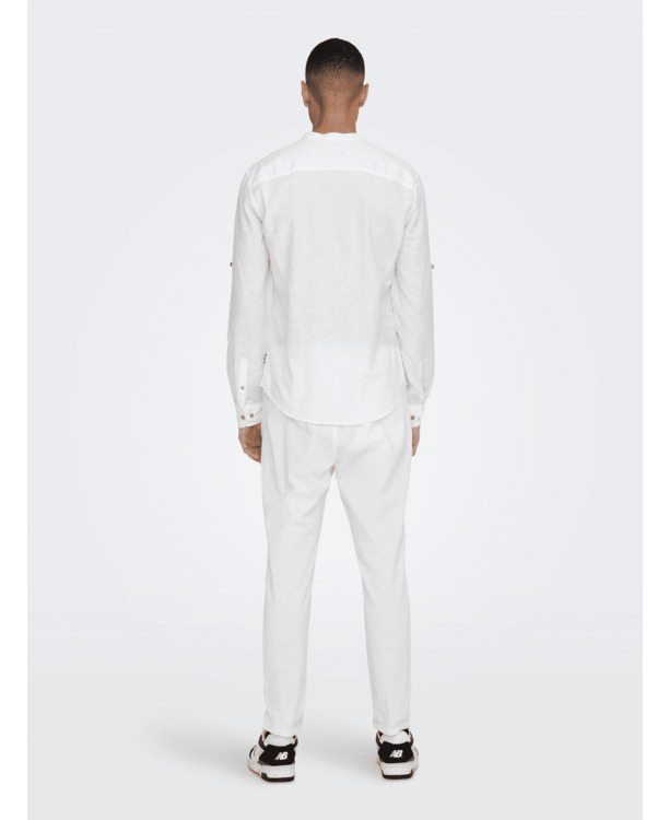 Slim Fit China Kraag Lange Mouwen (L/M) Heren