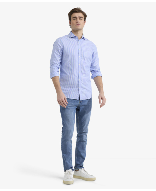 Stripe Shirt 100% Cotton Heren
