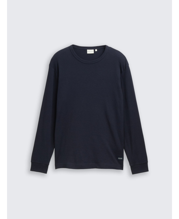 Shirt met lange mouwen en textuur