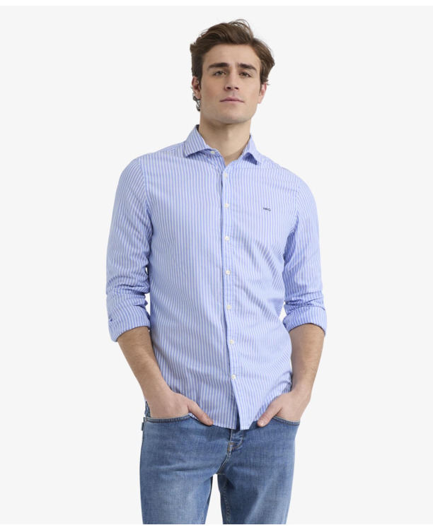 Stripe Shirt 100% Cotton Heren
