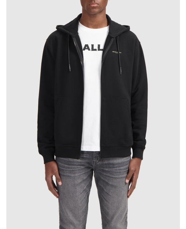 Grunge Logo Full-zip Hoodie 100% Katoen Mannen