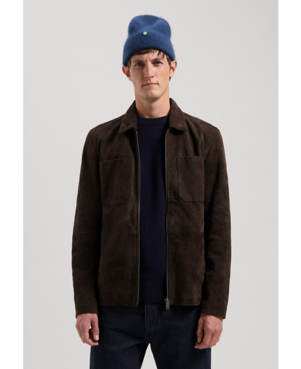 Dstrezzed Heren Suede Hybride Shirt Beige Aiden