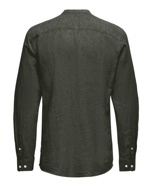Slim Fit China Kraag Lange Mouwen (L/M) Heren
