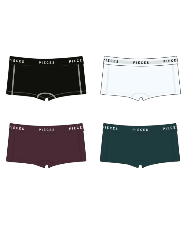 PCLOGO LADY 4 PACK SOLID NOOS BC