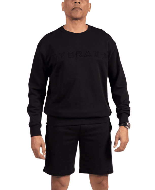 MYBRAND Geëmbosseerde Statement Trui MANNEN