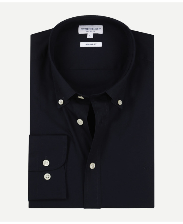 Stretch Poplin Shirt 100% Cotton Heren