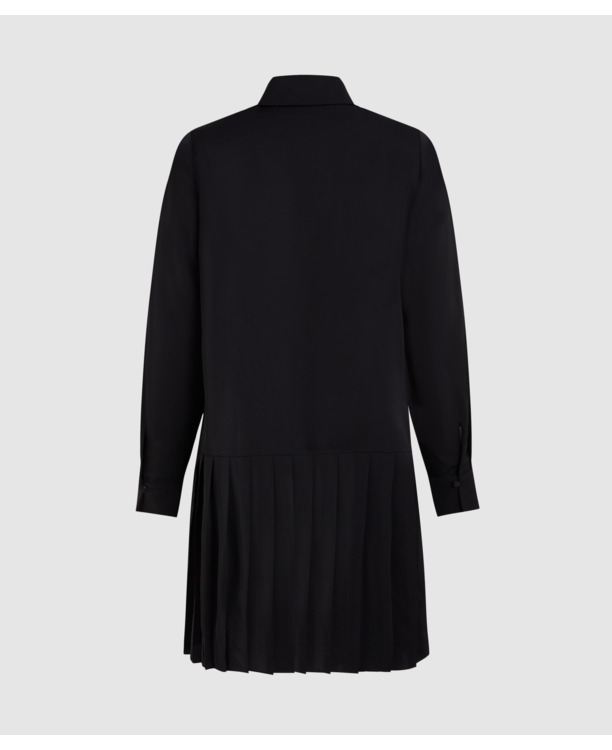 K BUTTONS PLEATED MINI DRESS