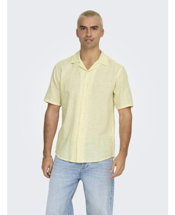 Slim Fit Resort Kraag Korte Mouwen (K/M) Heren