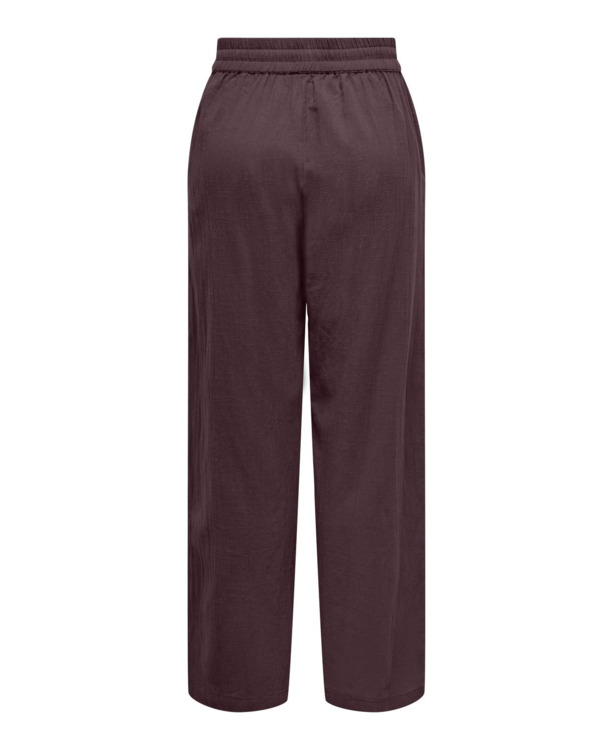 Regular Fit Basic elastische taillebroek met zijzakken