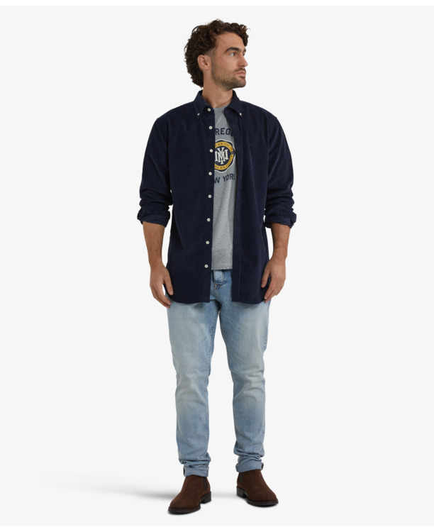 Corduroy Shirt 100% Cotton Heren