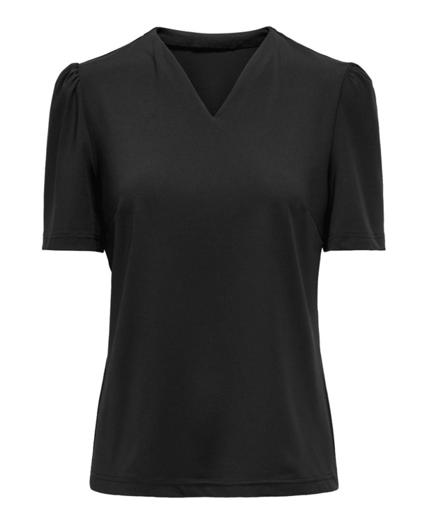 ONLANIE SS V-NECK TOP PNT