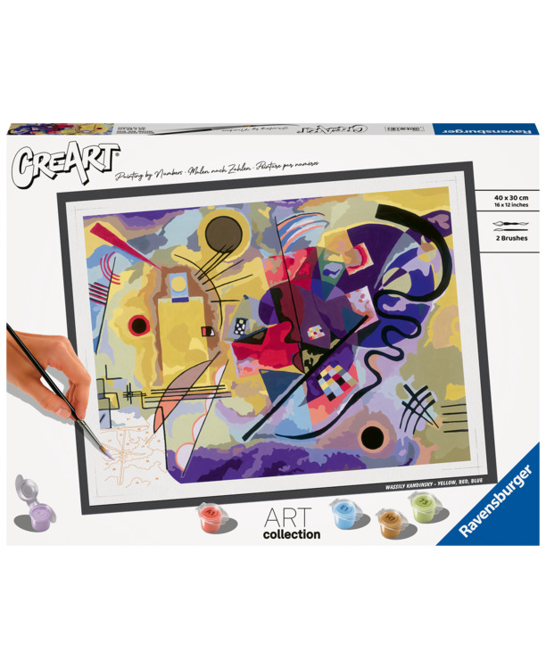Ravensburger CreArt Yellow, Red, Blue (Kandinsky) - Schilderen op nummer voor volwassenen