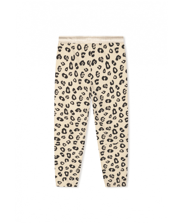 10DAYS Dames cropped jogger luipaard katoen broek