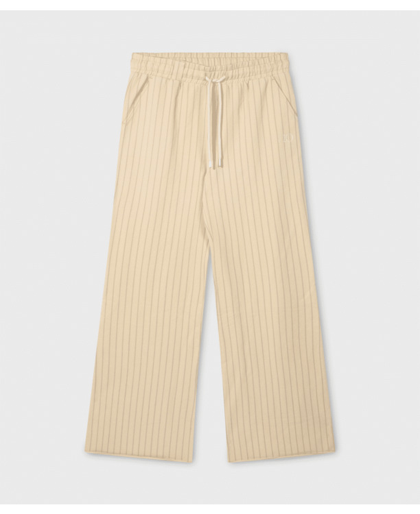 10DAYS Dames gestreepte wijde joggingbroek organisch katoen