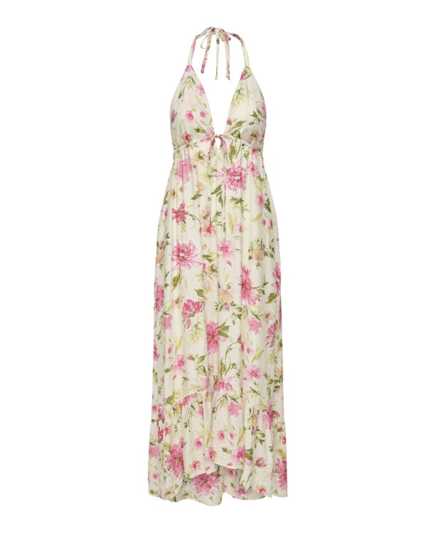 Loose Fit Halter Neck Sleeveless (S/L) Elegante mouwloze jurk voor een zomerse bruiloft