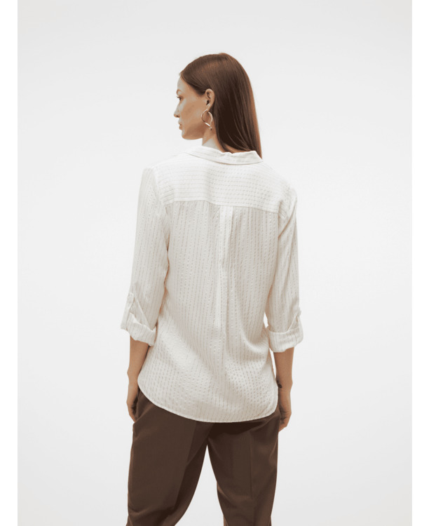 VMBUMPY LS GLITTER SHIRT WVN GA NOO