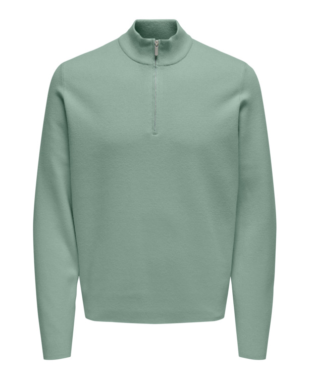 ONSCOOPER HALF ZIP HIGH NECK KNIT N