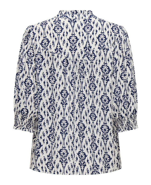 Regular Fit Shirt Collar 3/4 Sleeves (3/4) Vrouwelijk overhemd met normale pasvorm en 3/4 mouwen