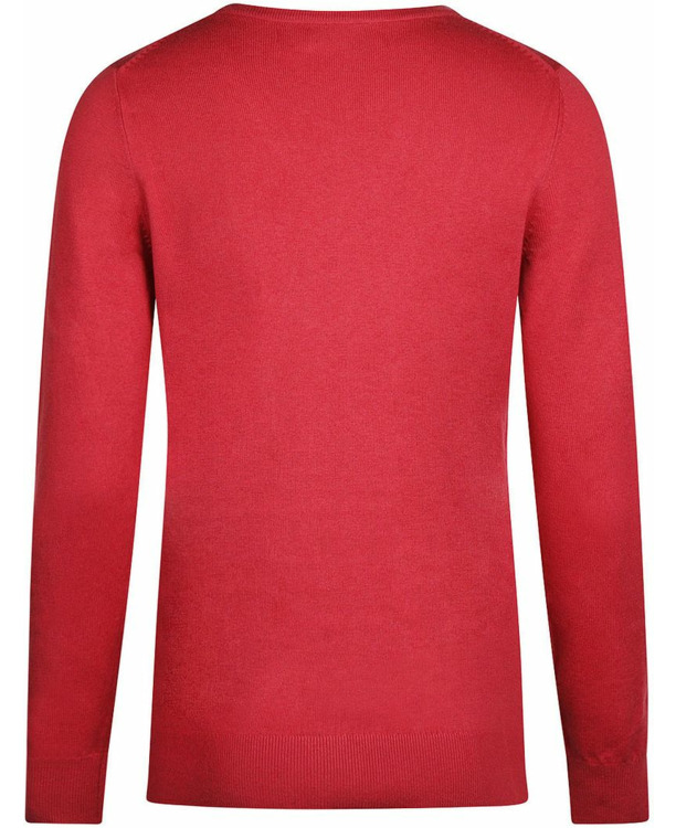 Steppin' Out Damestrui Cotton Cashmere V-hals Donkerroze
