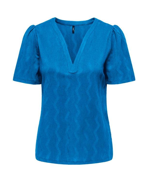ONLDIA S/S V-NECK PLEAT TOP CS JRS