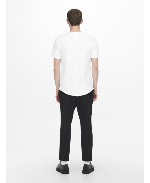 Lange lijn pasvorm O-hals korte mouwen (K/M) Heren