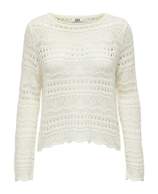 Knit Fit Boat Neck Long Sleeves (L/S) Gehaakte trui