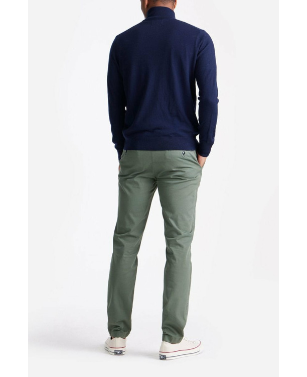 King Essentials The Michael Half Zip Pull Merino Navy