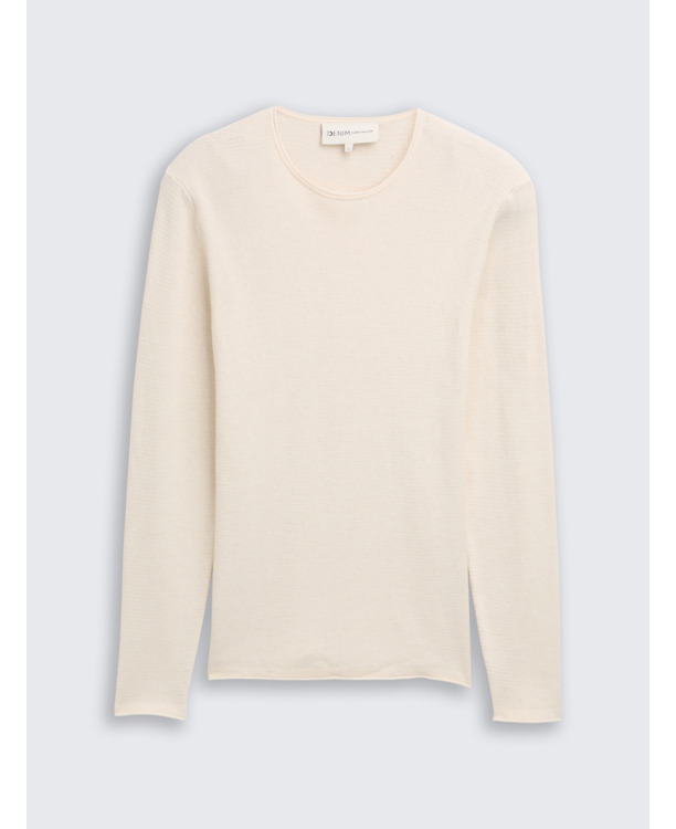 Gebereide trui met textuur