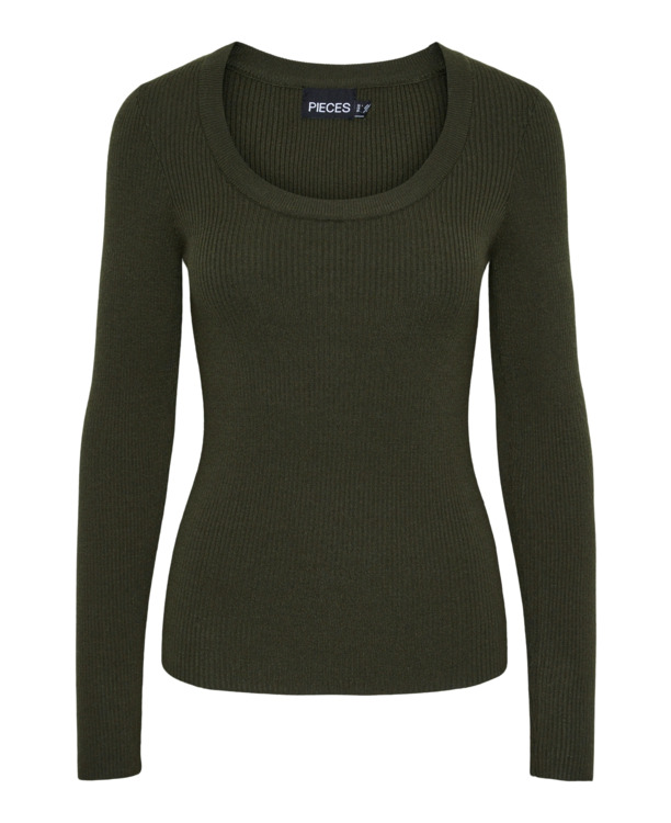 PCMIRA LS U-NECK KNIT NOOS BC