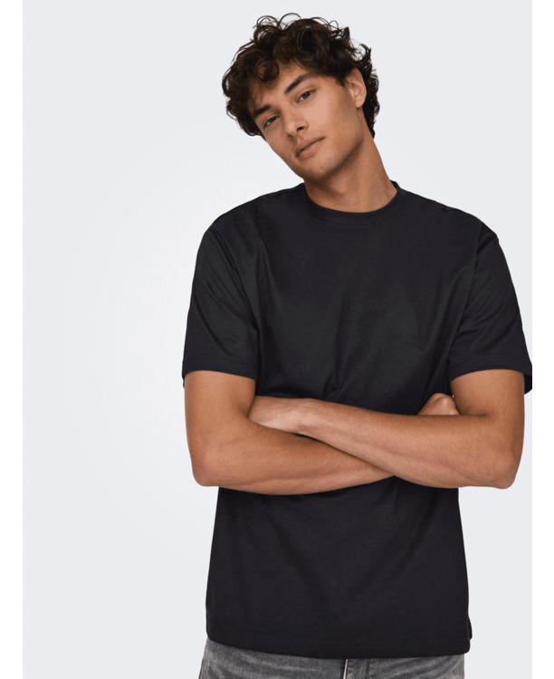 Relaxed Fit O-Hals Korte Mouwen (K/M) Heren