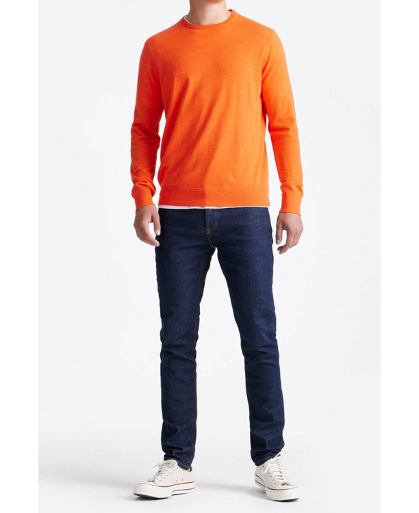 King Essentials The John Pullover Merino Oranje
