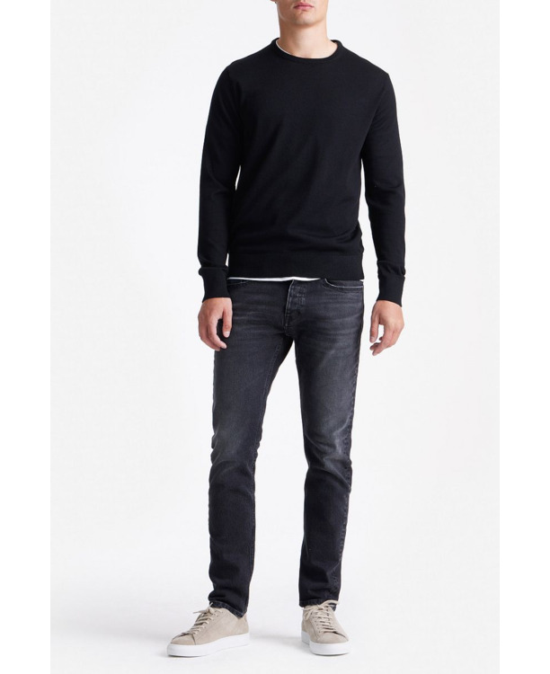 King Essentials The John Pullover Merino Zwart